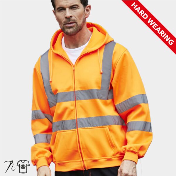 Hi-Vis Zip Hoodie Thumbnail